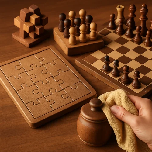 Jak dbać o drewniane puzzle i gry, aby służyły przez lata?
