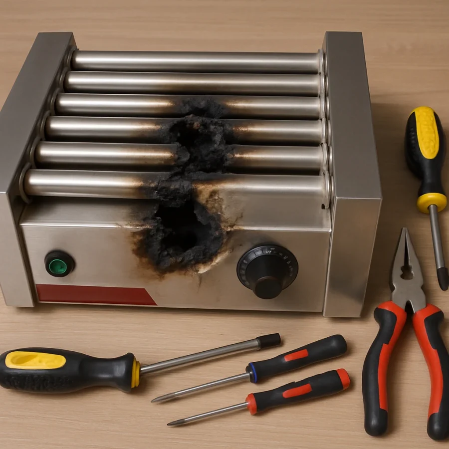 Jak naprawić urządzenie typu roller grill?